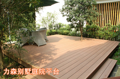 塑木直銷廣西南寧 DIY拼接戶外地板，PE木塑環保材料引領庭院新風尚